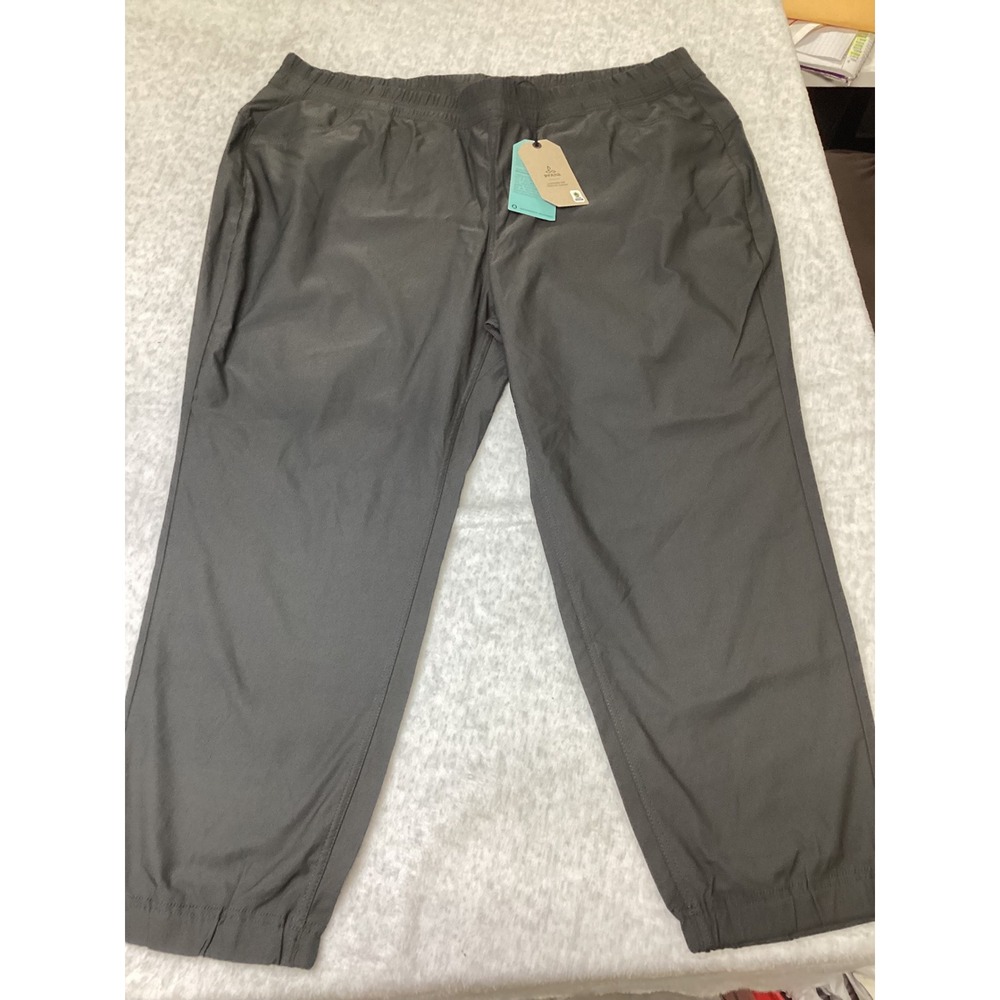 Prana Halle E-Waist‎ Jogger Plus II Dark Iron Grey Womens 22W 1971692 New